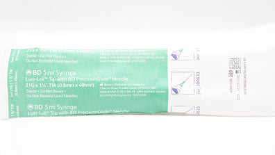BD 309633 Syringe  Luer-Lock Tip, 5mL